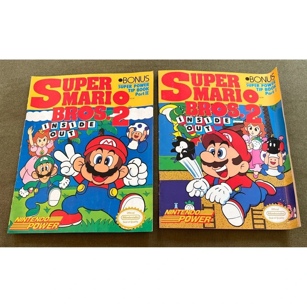 Nintendo Power Super Mario Bros. 2 Inside Out Manual + Bonus Tip Book